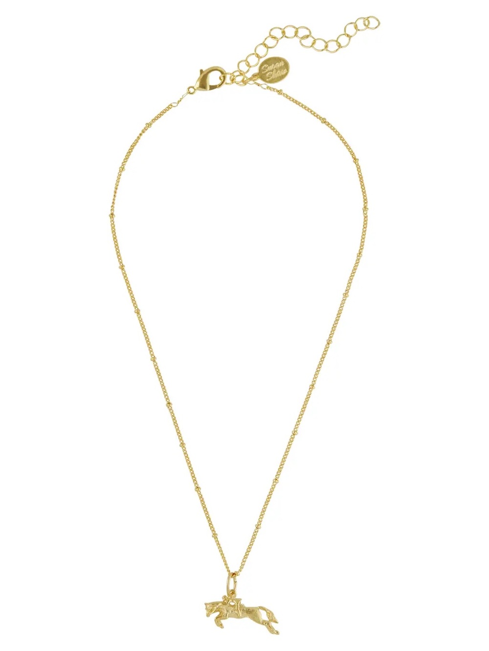 Gold Horse Pendant Necklace - Women's Jewelry